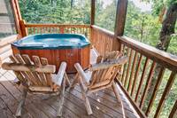 Above the Clouds - 2 bedroom Gatlinburg Cabin - Heartland Cabin Rentals - Chairs and Hot Tub